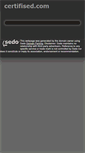 Mobile Screenshot of certifised.com